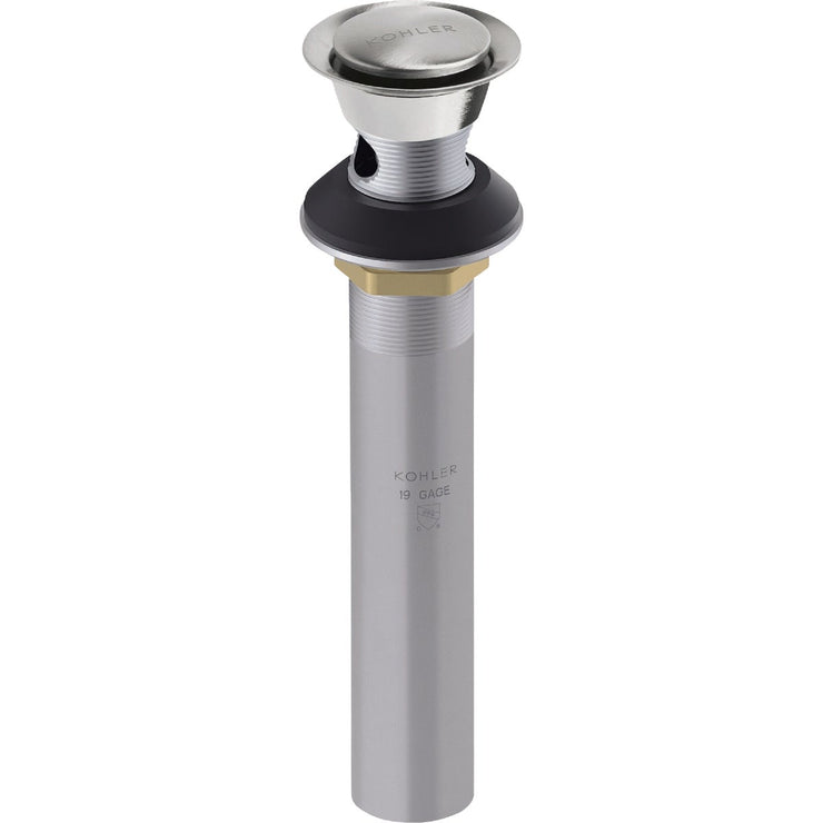 Image of KOHLER Premium Polished Chrome 1-1/4 In. Clicker Drain with Overflow