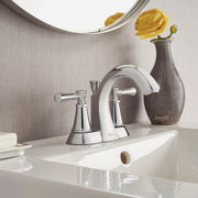 Image of American Standard Chancellor 2-Handle Lever 4 In. Centerset Bathroom Faucet with Pop-Up, Chrome 