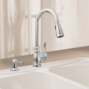 Image of Moen Anabelle 1-Handle Lever Pull-Down Kitchen Faucet, Chrome