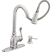 Image of Moen Anabelle 1-Handle Lever Pull-Down Kitchen Faucet, Chrome