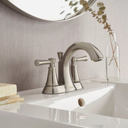 Image of American Standard Chancellor 2-Handle Lever 4 In. Centerset Bathroom Faucet with Pop-Up, Brushed Nickel