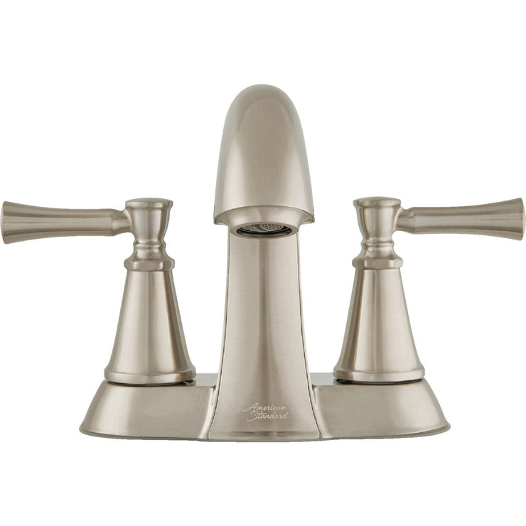 Image of American Standard Chancellor 2-Handle Lever 4 In. Centerset Bathroom Faucet with Pop-Up, Brushed Nickel