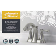 Image of American Standard Chancellor 2-Handle Lever 4 In. Centerset Bathroom Faucet with Pop-Up, Brushed Nickel
