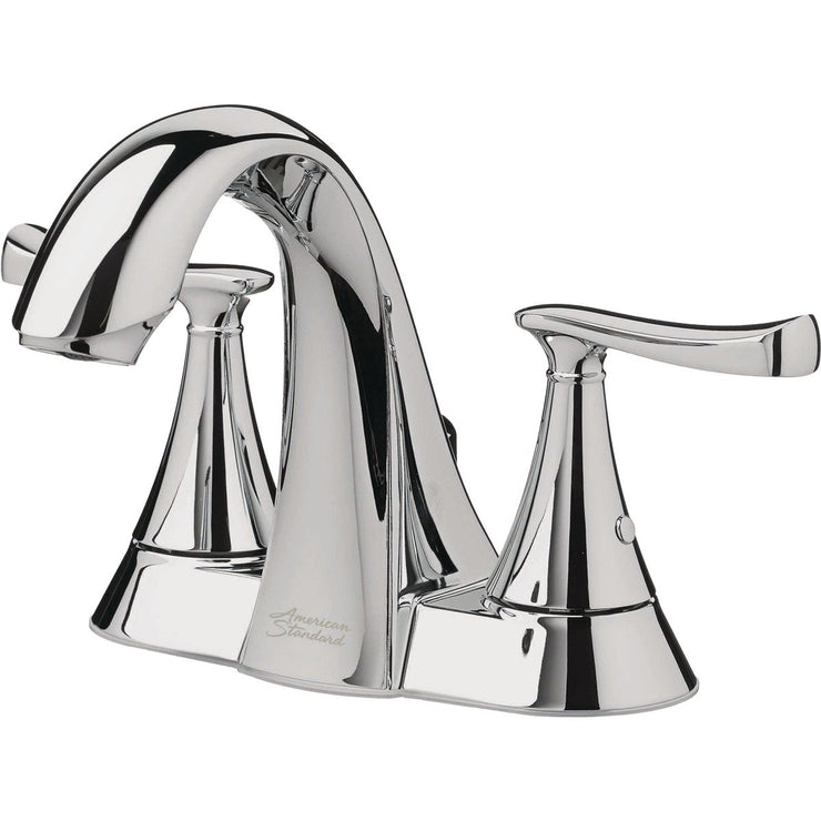 Image of American Standard Chatfield Chrome 2-Handle Lever 4 In. Centerset Bathroom Faucet with Pop-Up