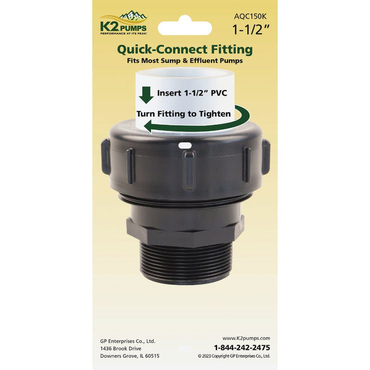 Image of K2 1-1/2 In. Sump & Effluent Pump Quick-Connect Fitting
