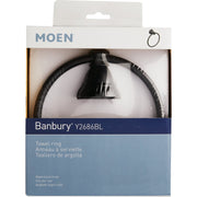 Image of Moen Banbury 6 In. Towel Ring, Matte Black