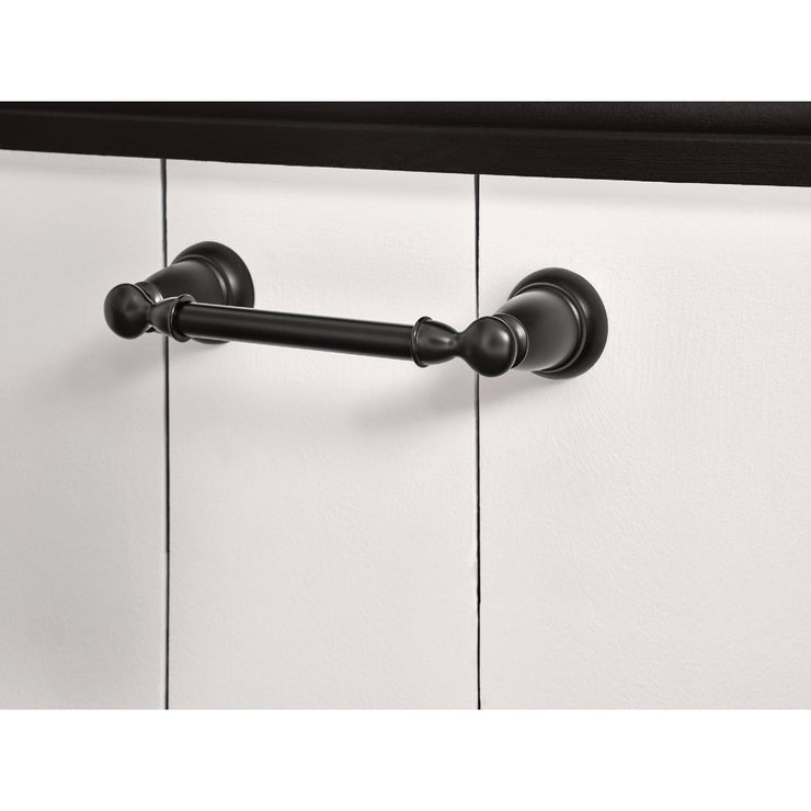 Image of Moen Banbury Pivoting Wall Mount Paper Holder, Matte Black