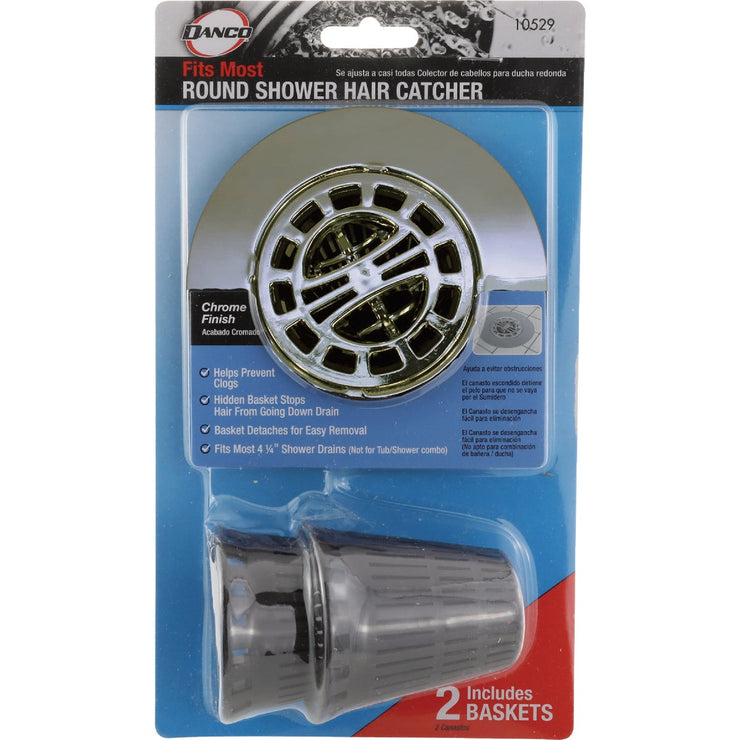 Image of Danco Chrome Hair Catcher For Shower Drain