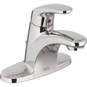 Image of American Standard Cadet Chrome 1-Handle Lever 4 In. Centerset Bathroom Faucet with Pop-Up
