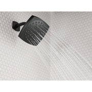Image of Moen Lindor Posi-Temp 1-Handle Lever Tub & Shower Faucet, Matte Black