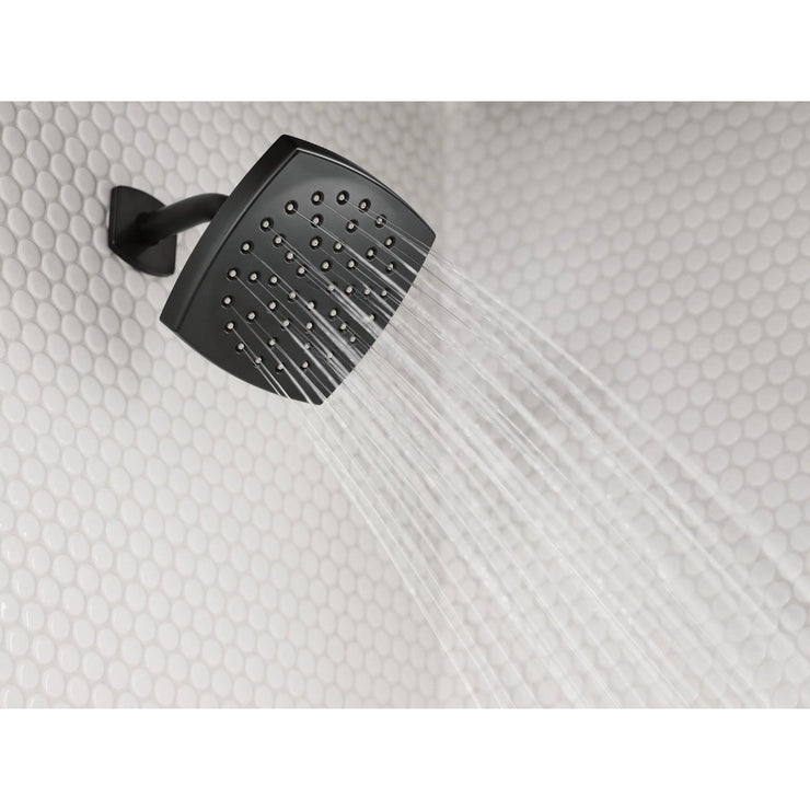 Image of Moen Lindor Posi-Temp 1-Handle Lever Tub & Shower Faucet, Matte Black