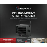 Image of Vision Air 5000W/4000W/3000W 240V Wire Element Electric Ceiling Mount Heater