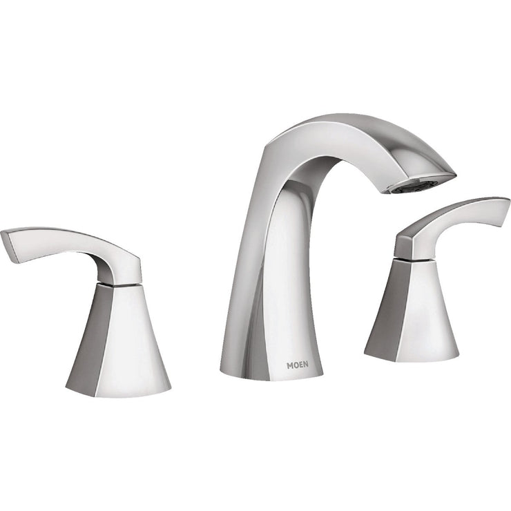 Image of Moen Lindor 2-Handle Lever Widespread Bathroom Faucet, Chrome