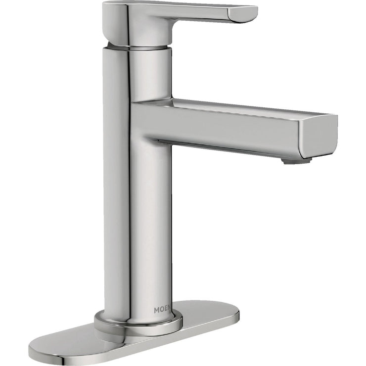 Image of Moen Rinza 1-Handle Lever Centerset Bathroom Faucet, Chrome