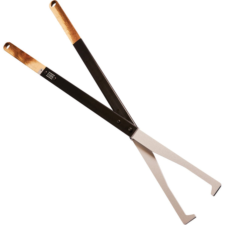 Image of KABIN Aluminum 38 In. Black Fireplace Tongs
