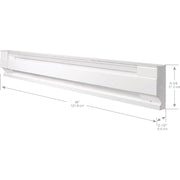 Image of Cadet F Series 4 Ft. 1000W 120V Electric Baseboard Heater, White