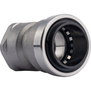 Image of QuickFitting 3/4 In. Push-to-Connect x 3/4 In. FNPT Stainless Steel Straight Female Adapter