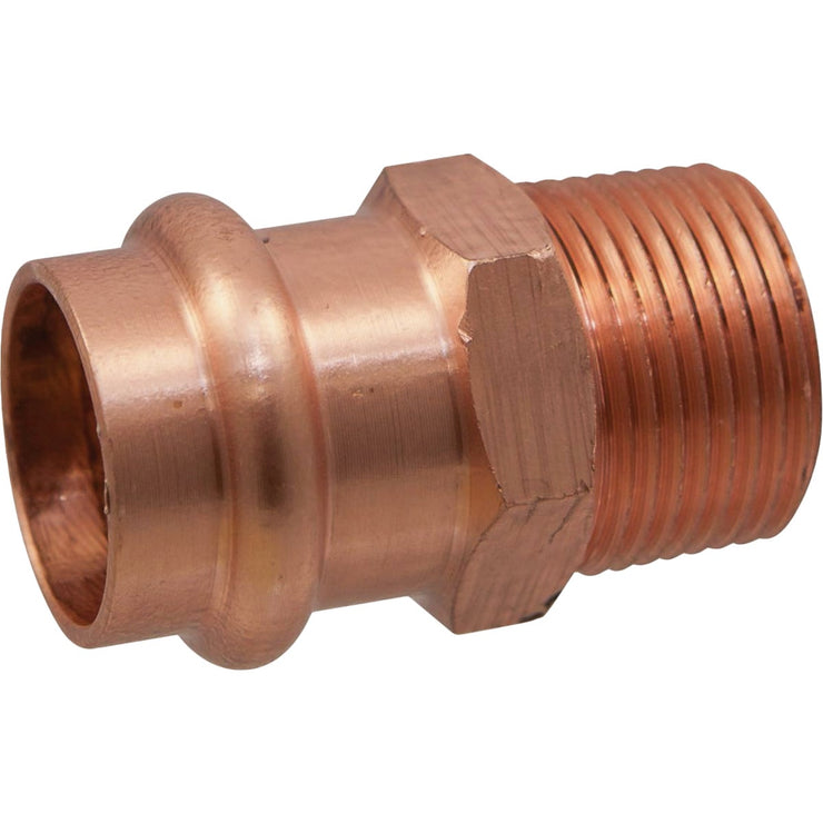 Image of NIBCO 3/4 In. Press x 3/4 In. Male Copper Adapter