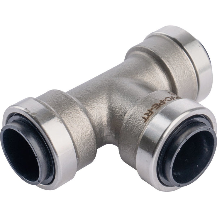 Image of QuickFitting 1/2 In. x 1/2 In. x 1/2 In. Push-to-Connect Stainless Steel Tee