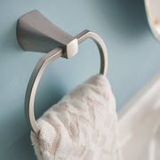 Image of Moen Lindor Towel Ring, Spot Resist Brushed Nickel