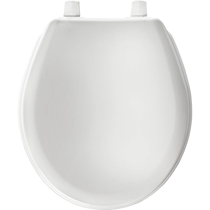 Image of Mayfair by Bemis Round White Plastic Toilet Seat
