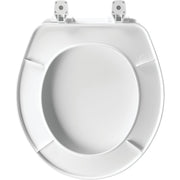 Image of Mayfair by Bemis Round White Plastic Toilet Seat