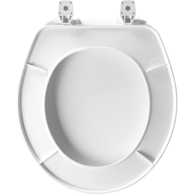 Image of Mayfair by Bemis Round White Plastic Toilet Seat