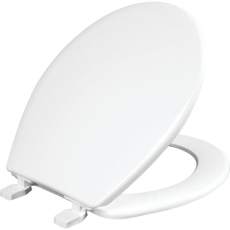 Image of Mayfair by Bemis Round White Plastic Toilet Seat