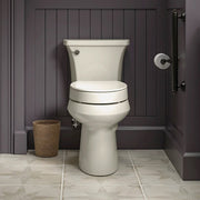 Image of Kholer Hyten Quiet-Close Elevated Elongated Toilet Seat, White