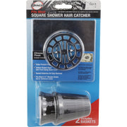 Image of Danco Chrome Square Hair Catcher For Shower Drain