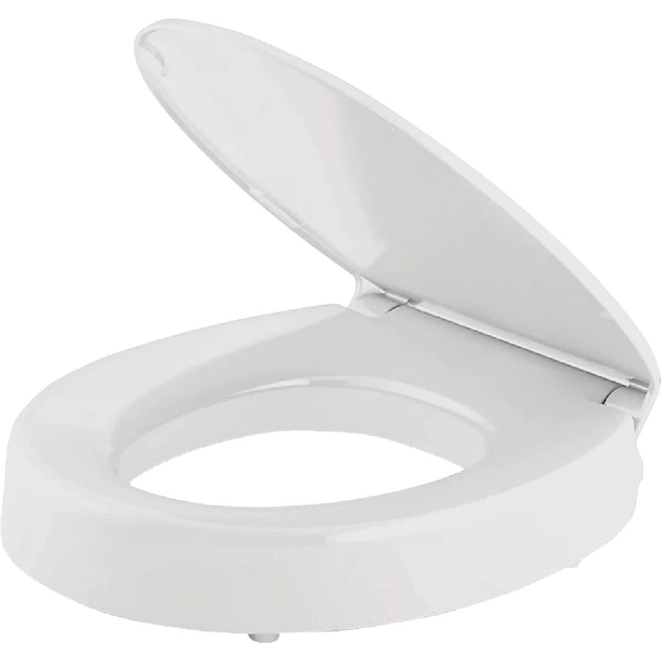 Image of Kohler Hyten Quiet-Close Elevated Round Toilet Seat, White