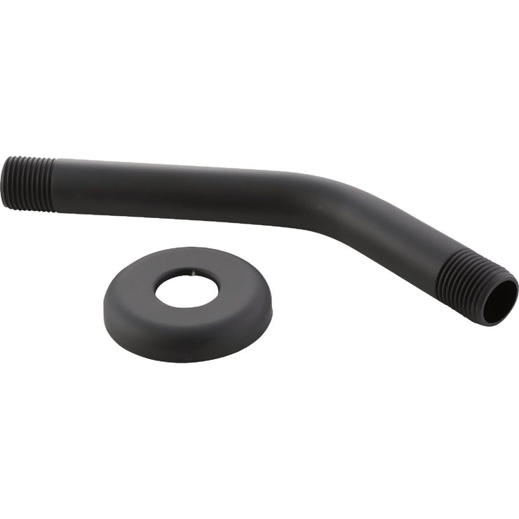 Image of Danco 8 In. Matte Black Shower Arm with Flange