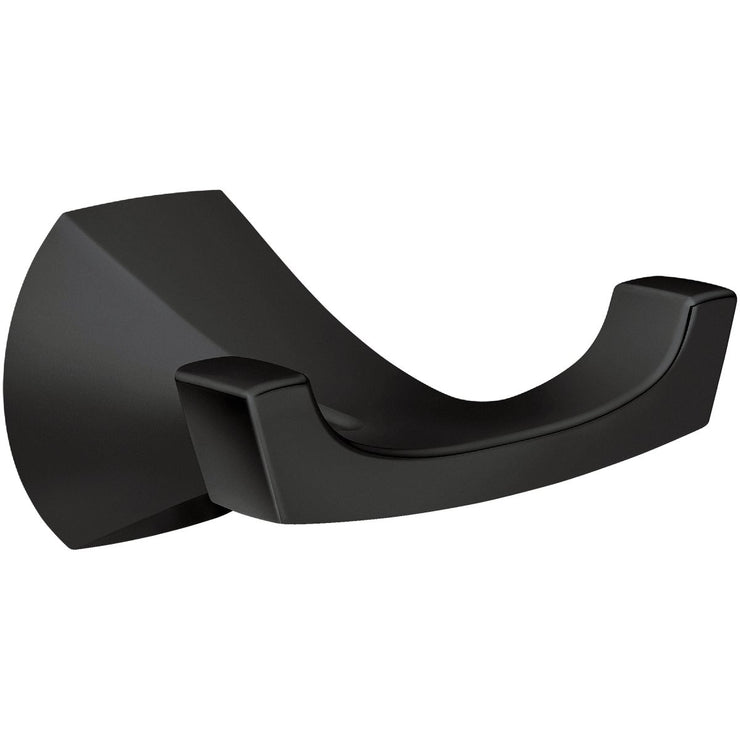 Image of Moen Lindor Double Robe Hook, Matte Black