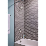 Image of Moen Lindor Posi-Temp 1-Handle Lever Tub & Shower Faucet, Spot Resist Brushed Nickel