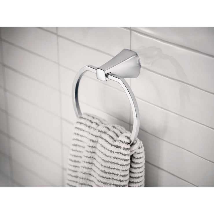 Image of Moen Lindor Towel Ring, Chrome