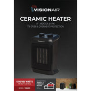 Image of Vision Air 9 In. 1500W/750W Fan Forced Ceramic Heater