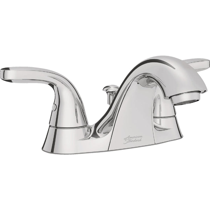 Image of American Standard Cadet Chrome 2-Handle Lever 4 In. Centerset Bathroom Faucet with Pop-Up