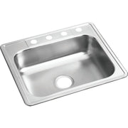 Image of Elkay Dayton 25 In. x 22 In. x 6-9/16 In. Single Bowl Deep Kitchen Sink, Stainless Steel
