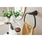 Image of Moen Tiffin Towel Ring, Mediterranean Bronze