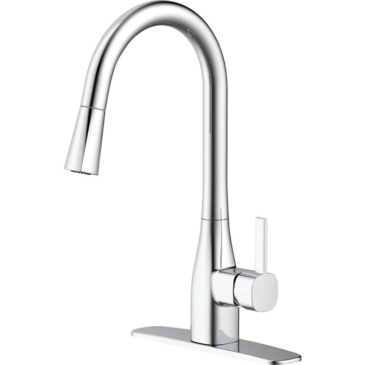 Image of Home Impressions 1-Handle Pull-Down Kitchen Faucet, Chrome
