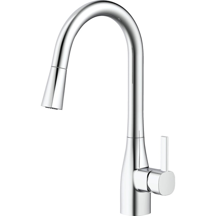 Image of Home Impressions 1-Handle Pull-Down Kitchen Faucet, Chrome