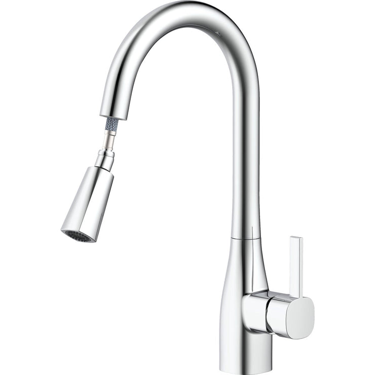 Image of Home Impressions 1-Handle Pull-Down Kitchen Faucet, Chrome