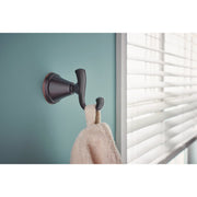 Image of Moen Tiffin Single Robe Hook, Mediterranean Bronze 