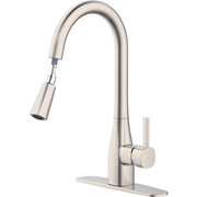 Image of Home Impressions 1-Handle Pull-Down Kitchen Faucet, Brushed Nickel