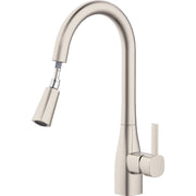 Image of Home Impressions 1-Handle Pull-Down Kitchen Faucet, Brushed Nickel