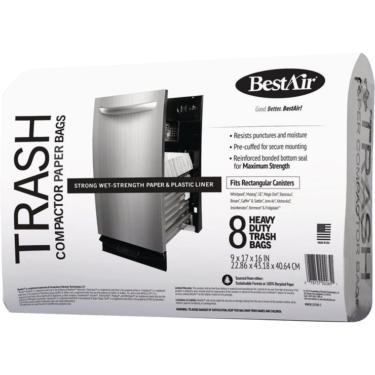 Image of BestAir Heavy Duty Compactor Trash Bags (8-Count)