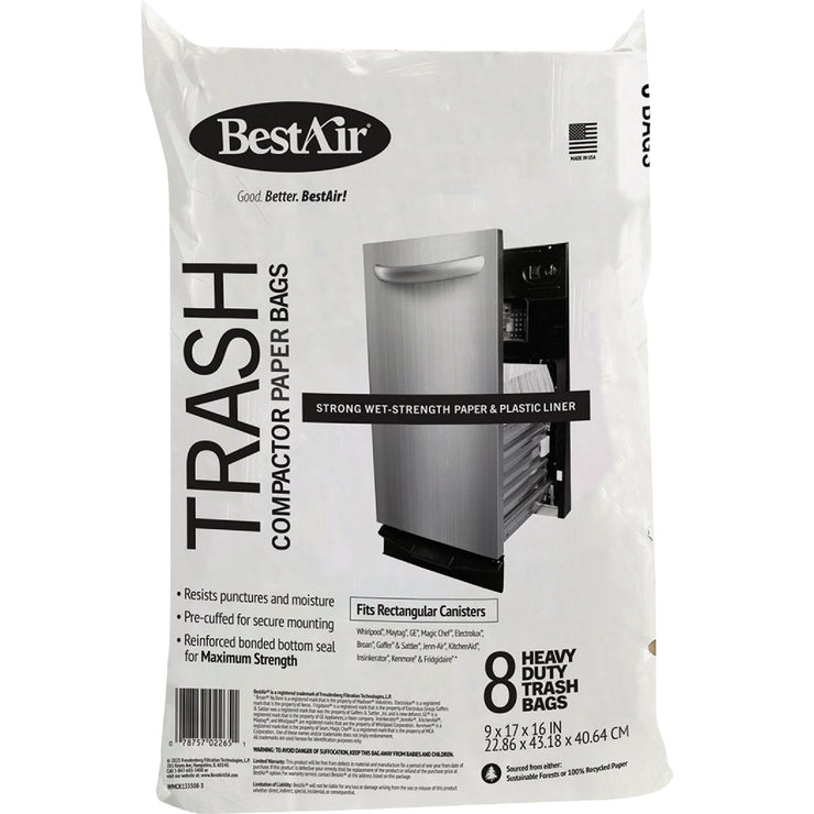 Image of BestAir Heavy Duty Compactor Trash Bags (8-Count)