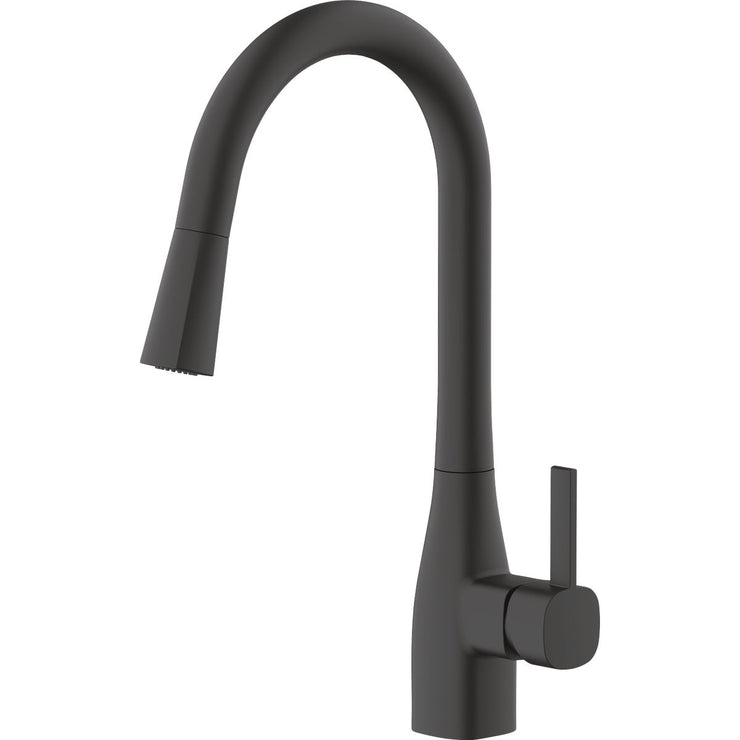 Image of Home Impressions 1-Handle Pull-Down Kitchen Faucet, Matte Black