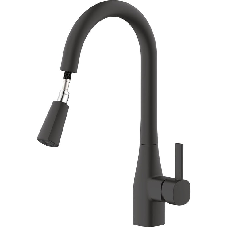 Image of Home Impressions 1-Handle Pull-Down Kitchen Faucet, Matte Black