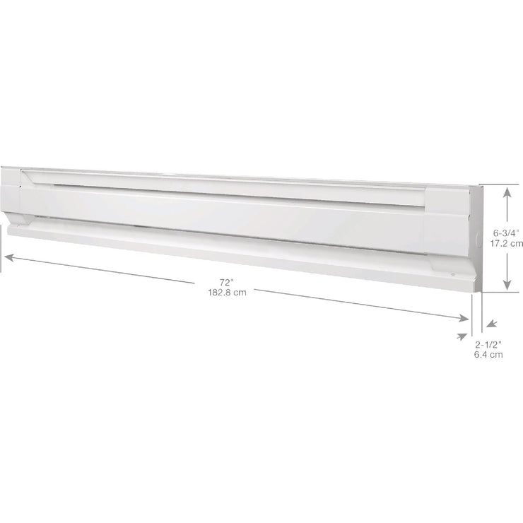 Image of Cadet F Series 6 Ft. 1500W 120V Electric Baseboard Heater, White